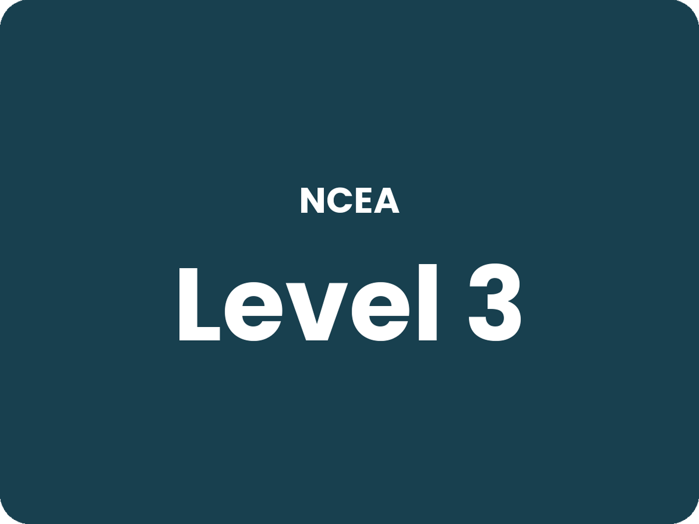 NCEA Level 3