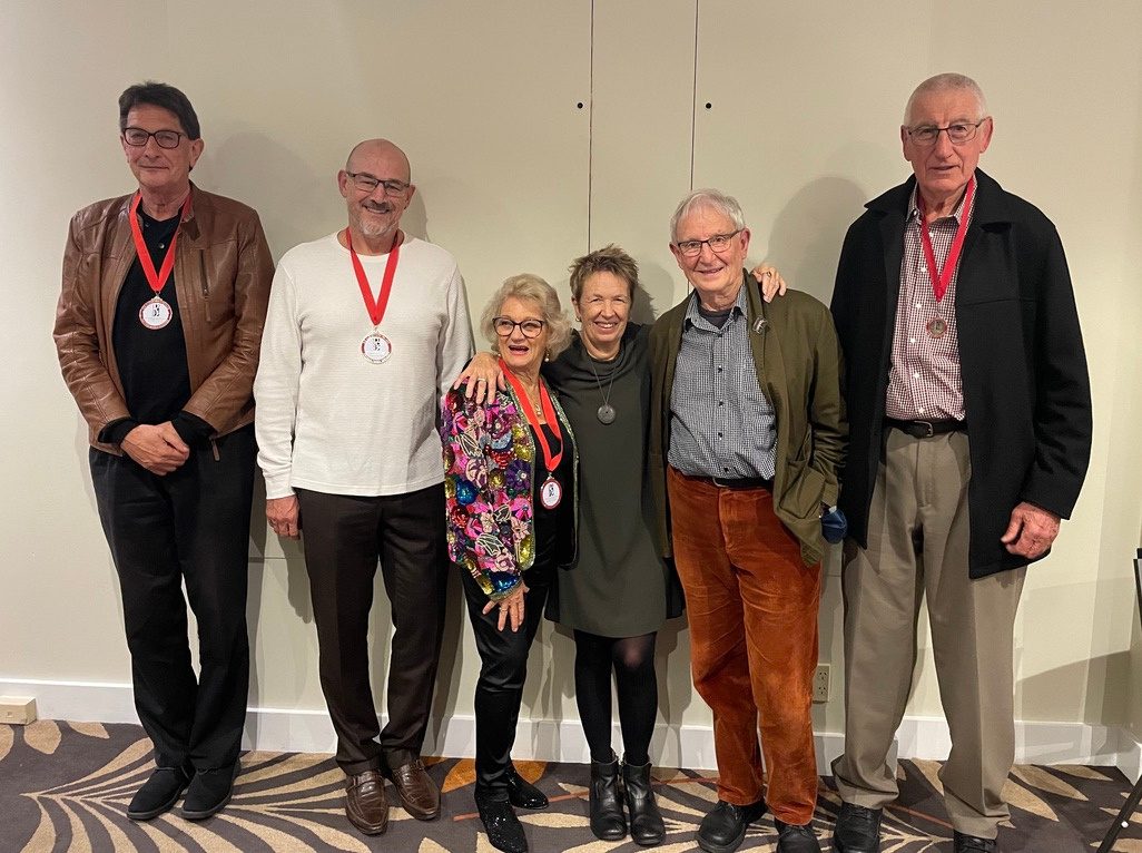 Clive Pope with colleagues